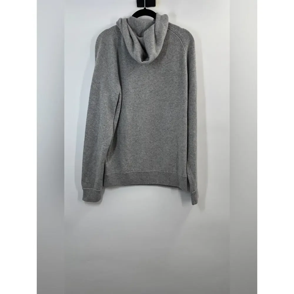 J.Crew Midweight cashmere raglan-sleeve hooded sweater